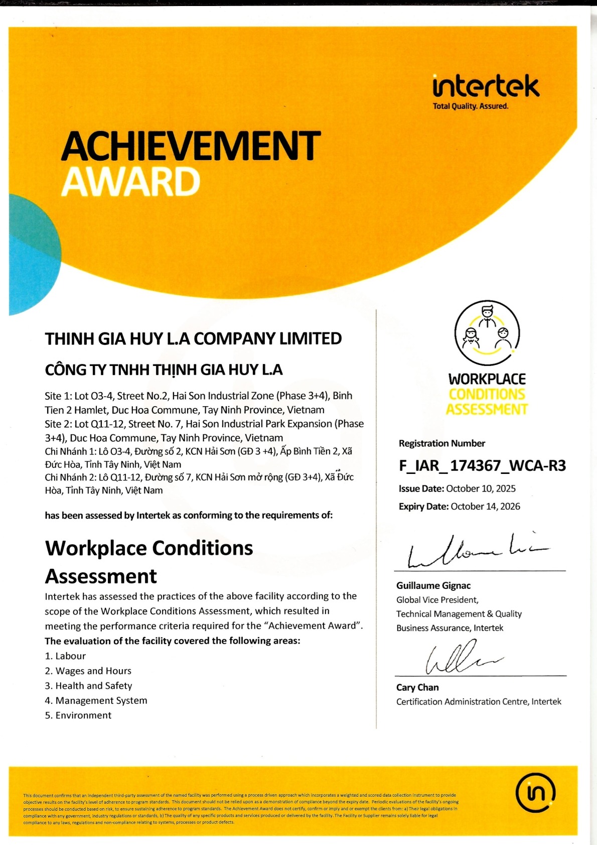 WCA - 2026